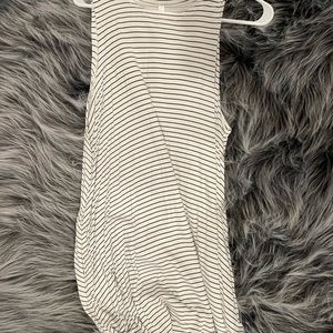 Tank top short stripped coverup